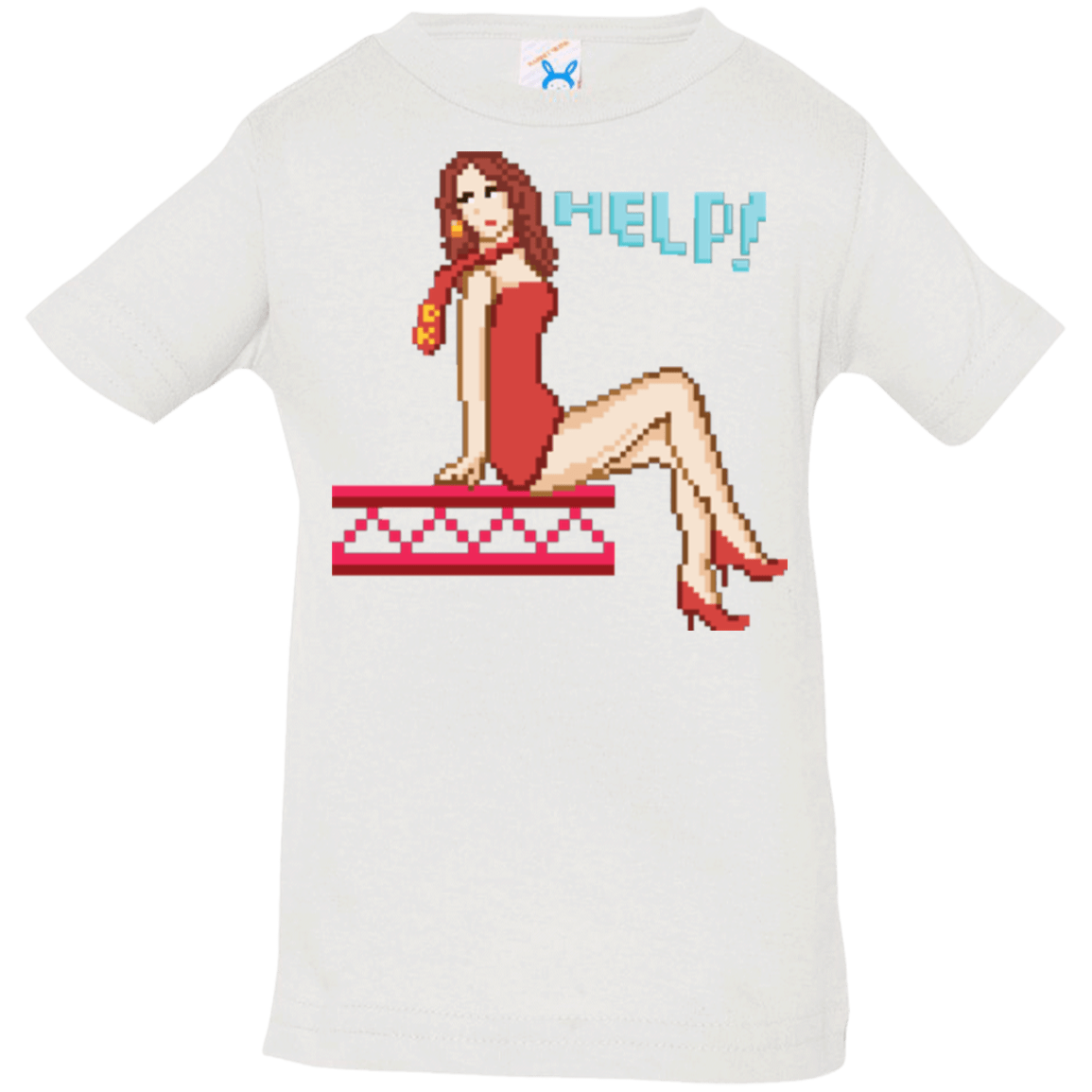 T-Shirts White / 6 Months Pixel Pinup Pauline Infant PremiumT-Shirt