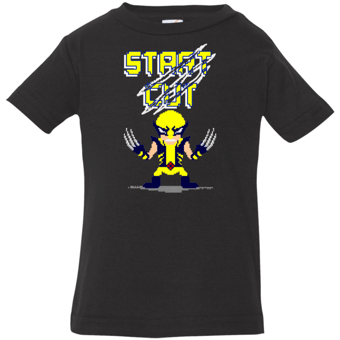 T-Shirts Black / 6 Months Pixel Wolf Infant Premium T-Shirt