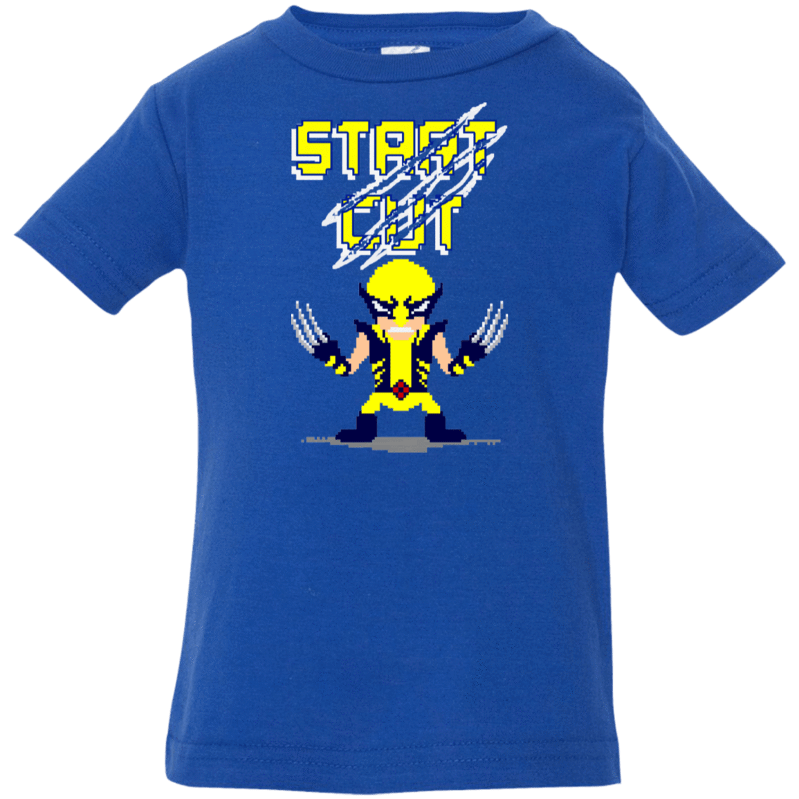 T-Shirts Royal / 6 Months Pixel Wolf Infant Premium T-Shirt