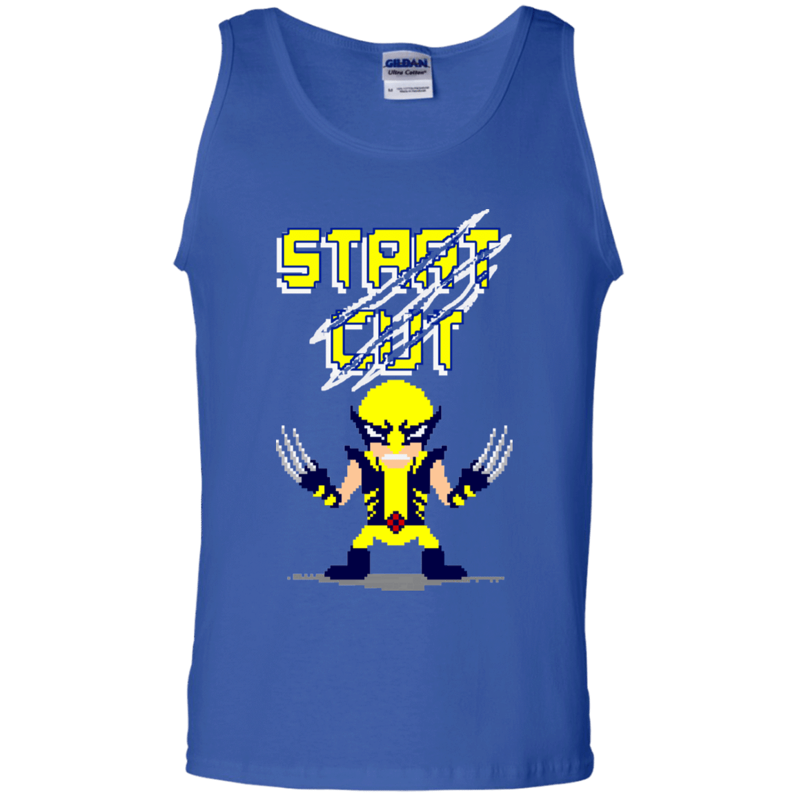 T-Shirts Royal / S Pixel Wolf Men's Tank Top