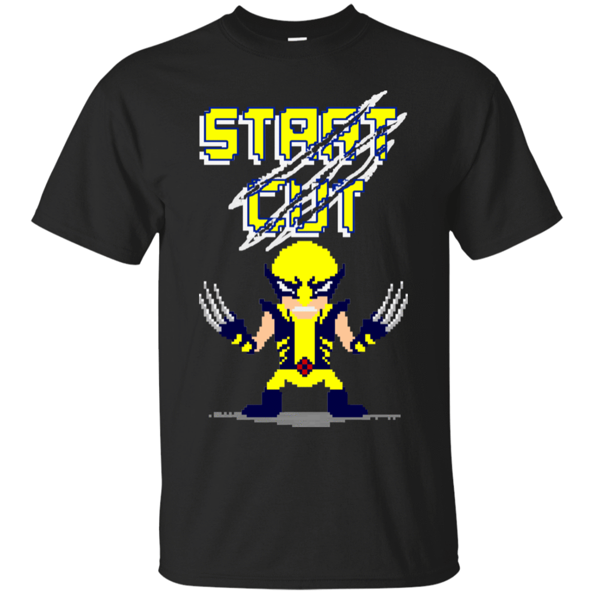 T-Shirts Black / S Pixel Wolf T-Shirt