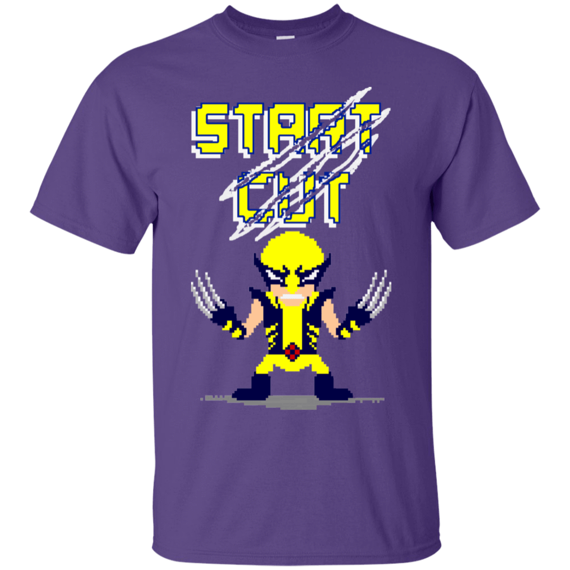 T-Shirts Purple / S Pixel Wolf T-Shirt