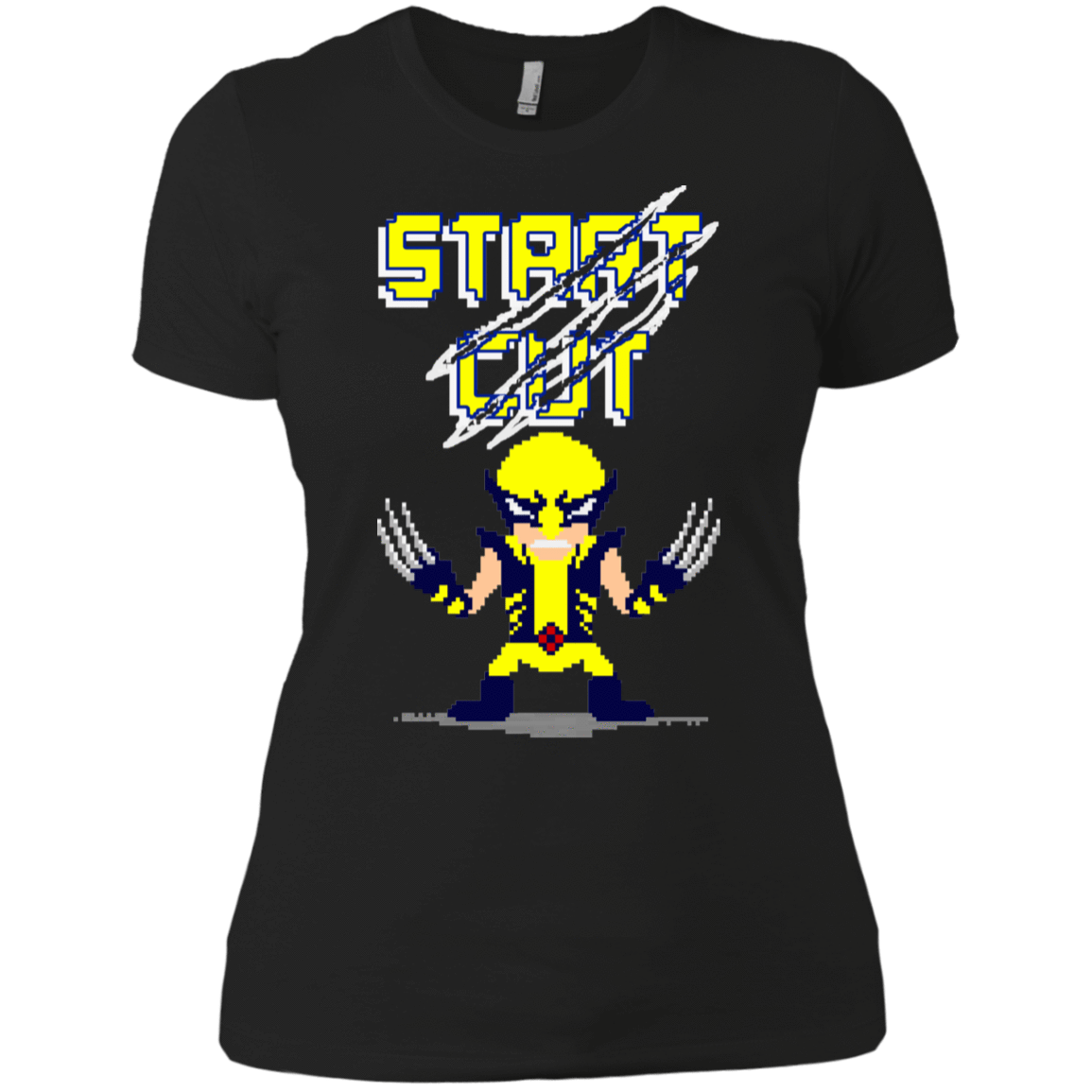 T-Shirts Black / X-Small Pixel Wolf Women's Premium T-Shirt