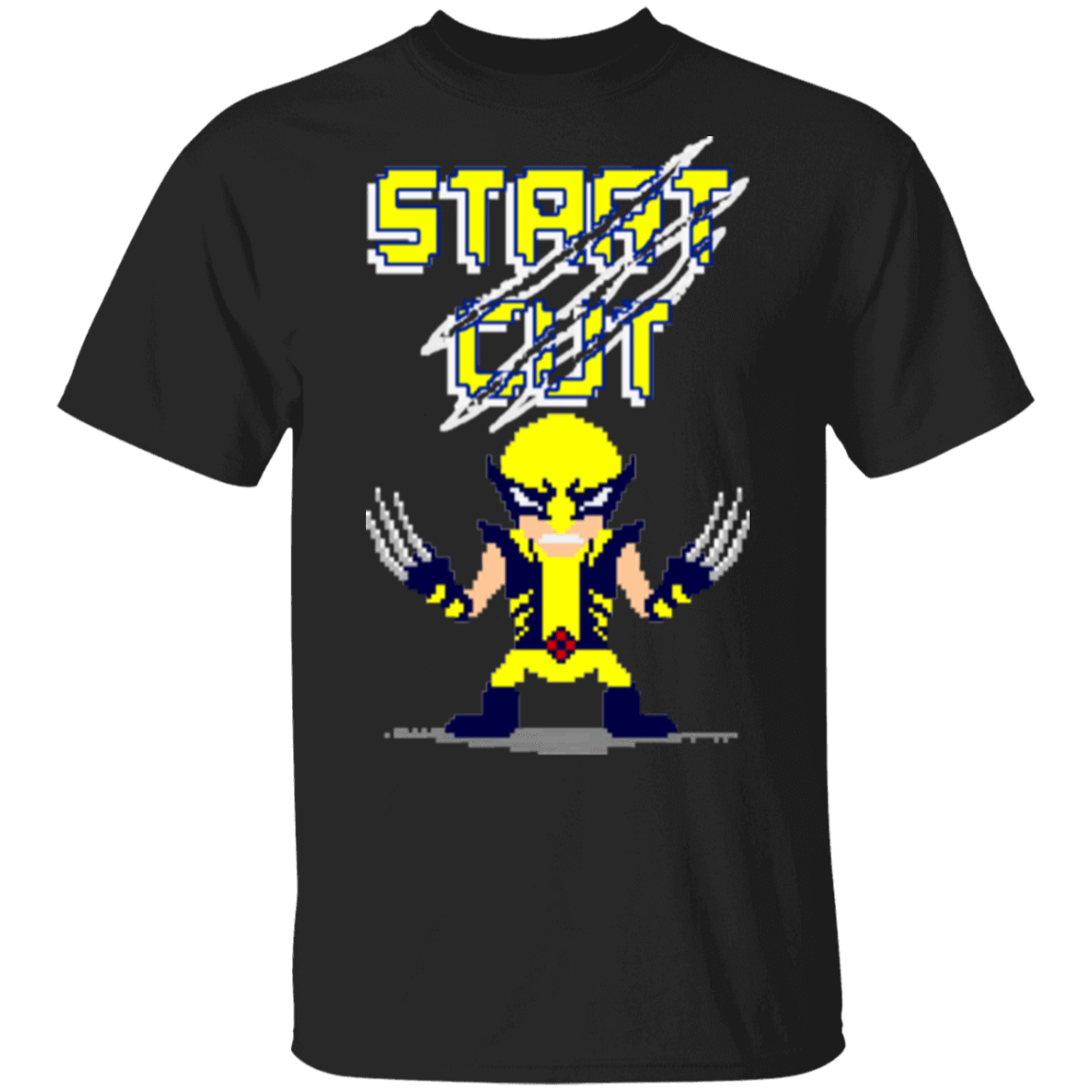 T-Shirts Black / S Pixel Wolverine T-Shirt