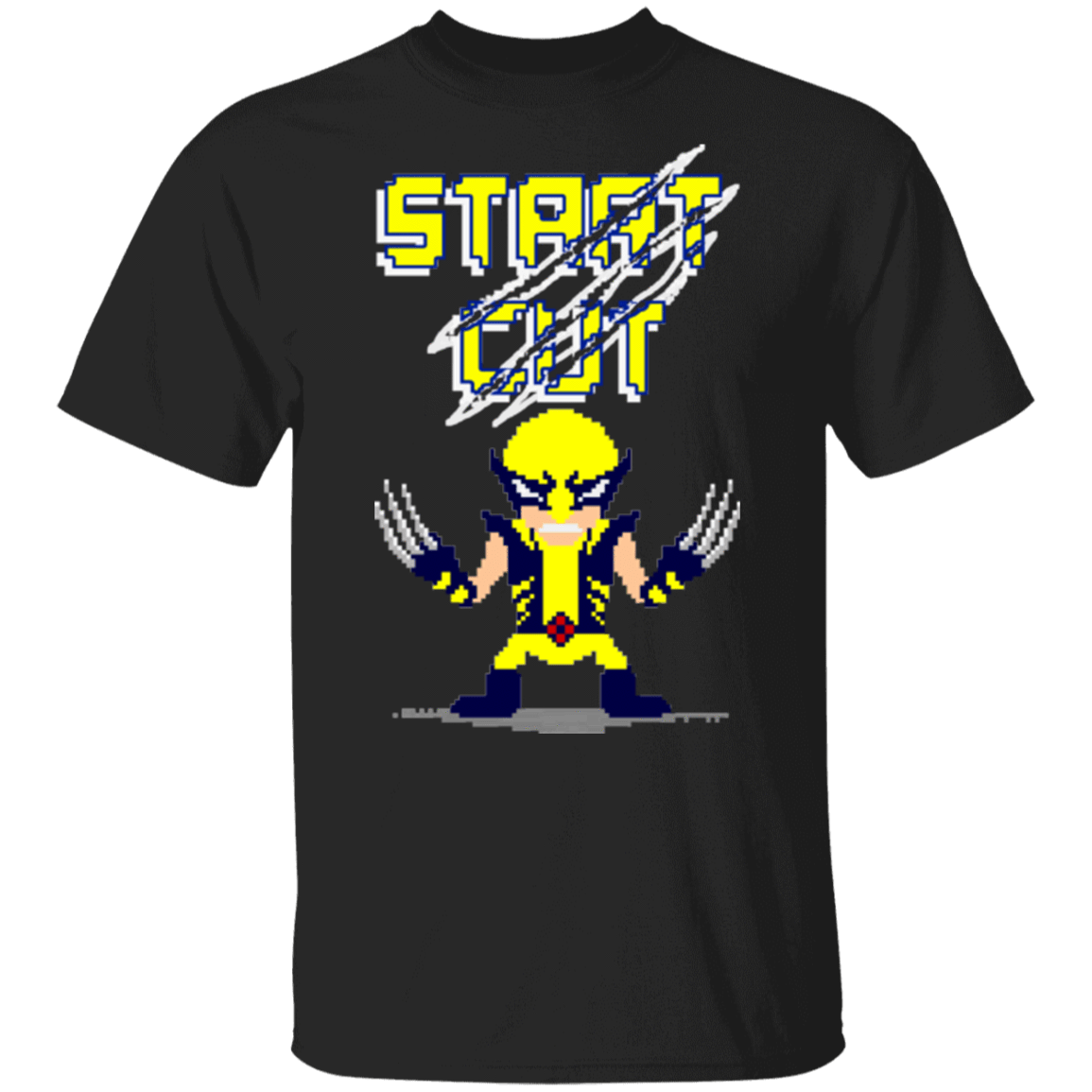 T-Shirts Black / YXS Pixel Wolverine Youth T-Shirt