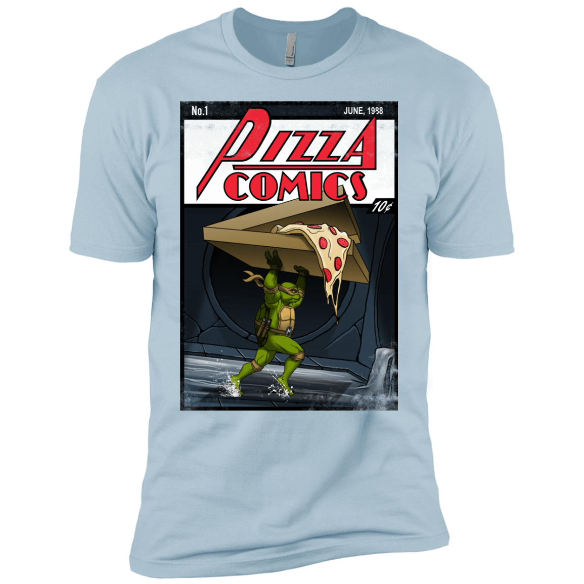 T-Shirts Light Blue / YXS Pizza Comics Boys Premium T-Shirt