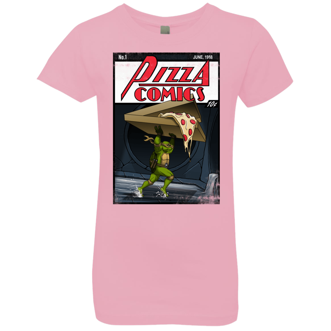 T-Shirts Light Pink / YXS Pizza Comics Girls Premium T-Shirt