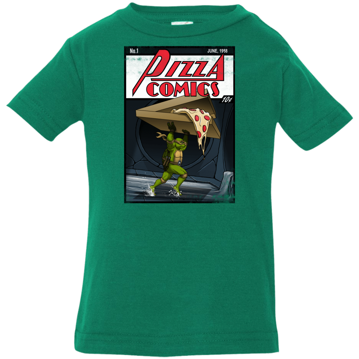 T-Shirts Kelly / 6 Months Pizza Comics Infant PremiumT-Shirt