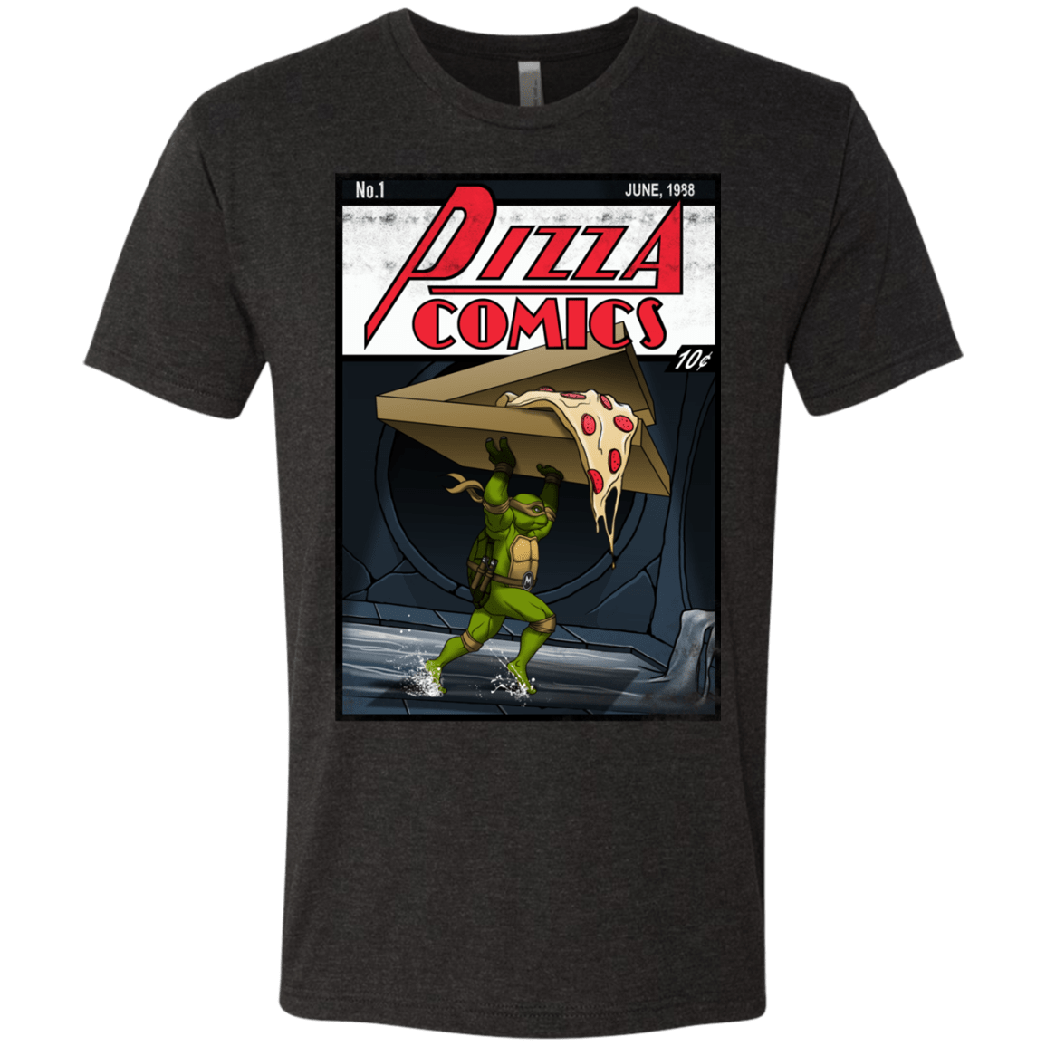 T-Shirts Vintage Black / Small Pizza Comics Men's Triblend T-Shirt