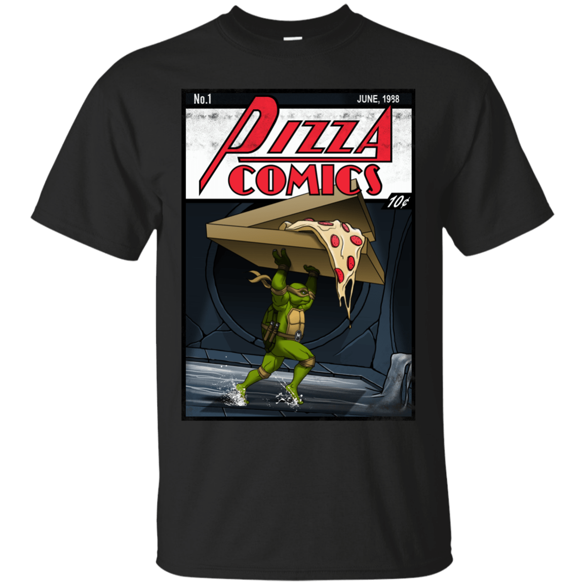 T-Shirts Black / Small Pizza Comics T-Shirt