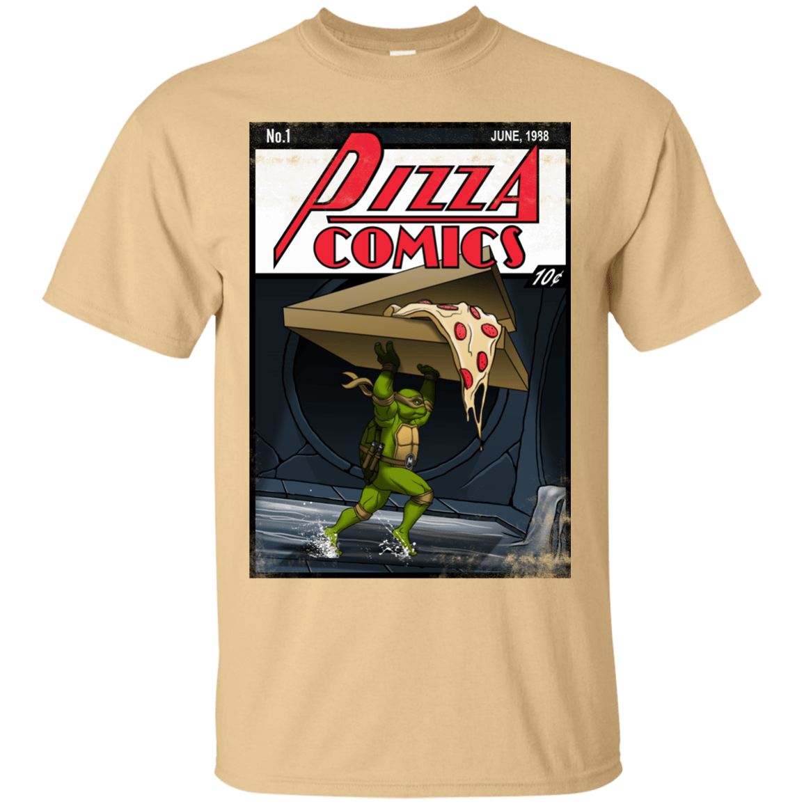 T-Shirts Vegas Gold / Small Pizza Comics T-Shirt