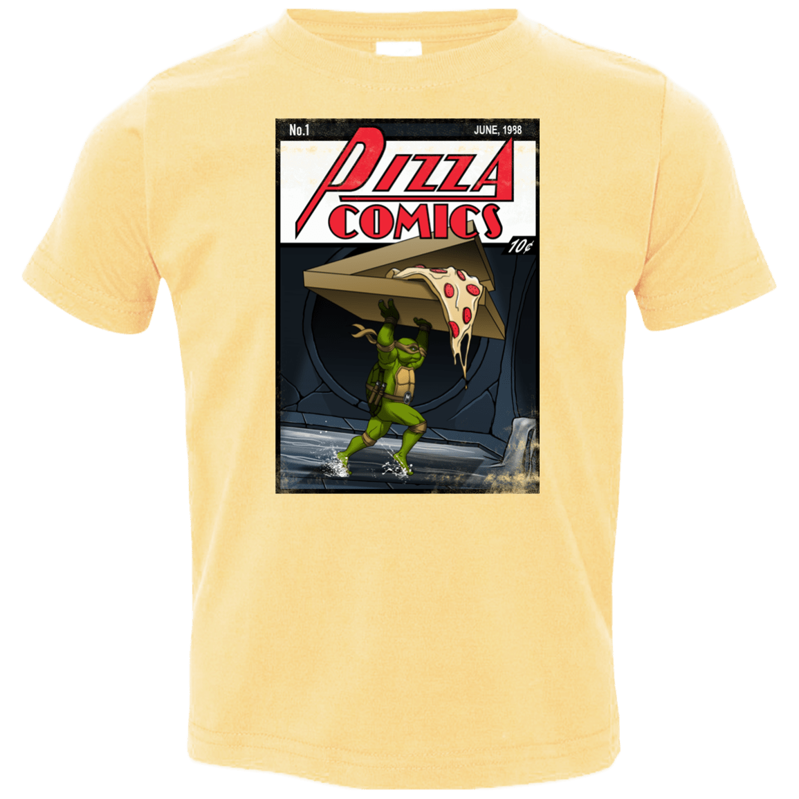 T-Shirts Butter / 2T Pizza Comics Toddler Premium T-Shirt