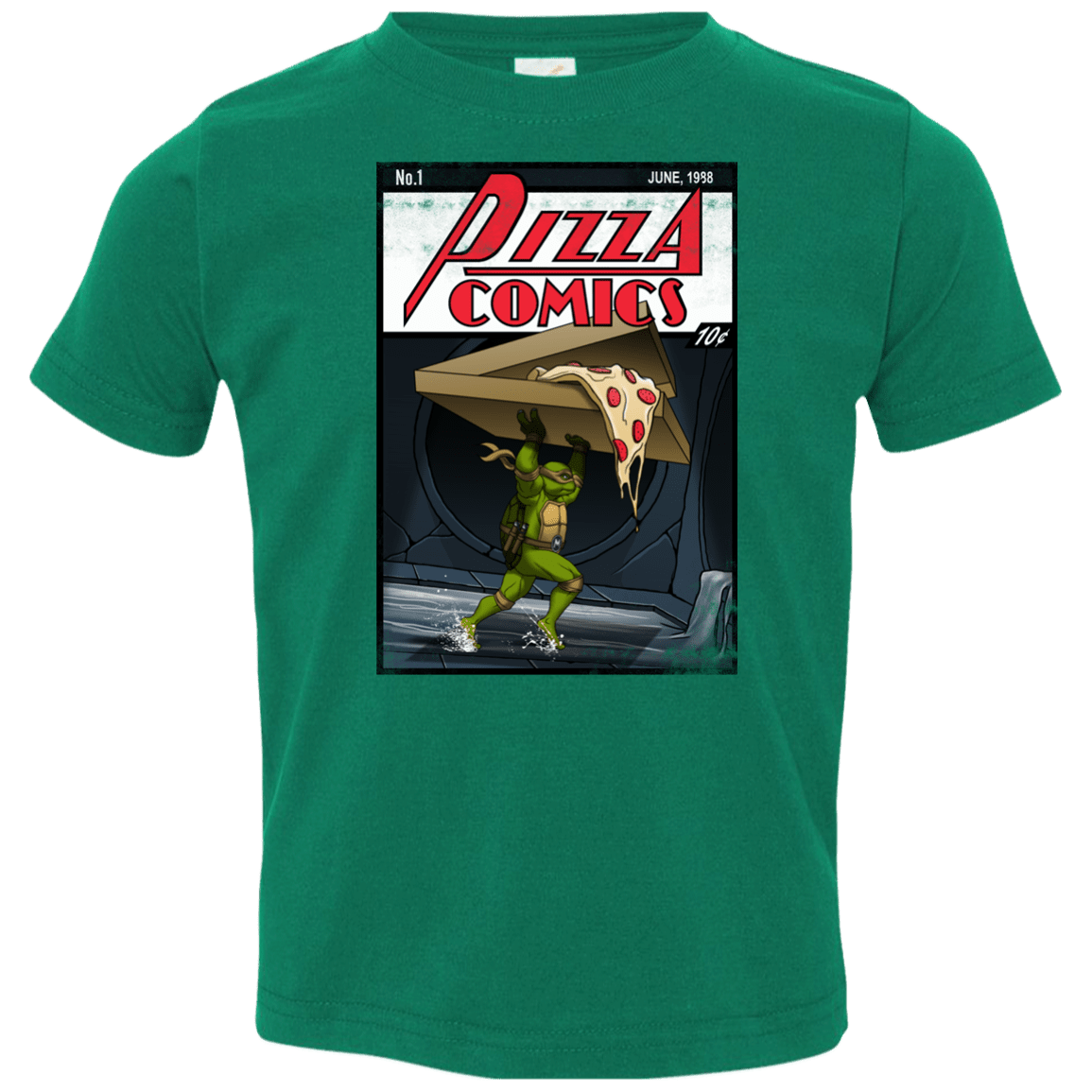 T-Shirts Kelly / 2T Pizza Comics Toddler Premium T-Shirt