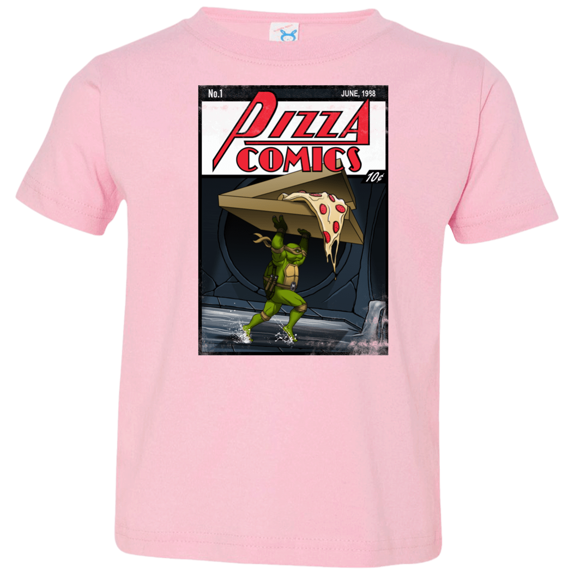 T-Shirts Pink / 2T Pizza Comics Toddler Premium T-Shirt