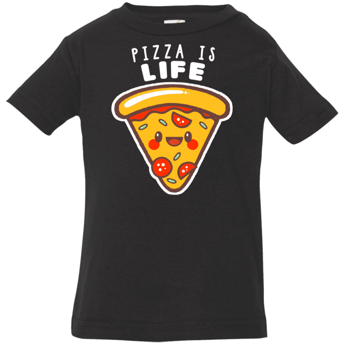 T-Shirts Black / 6 Months Pizza is Life Infant Premium T-Shirt