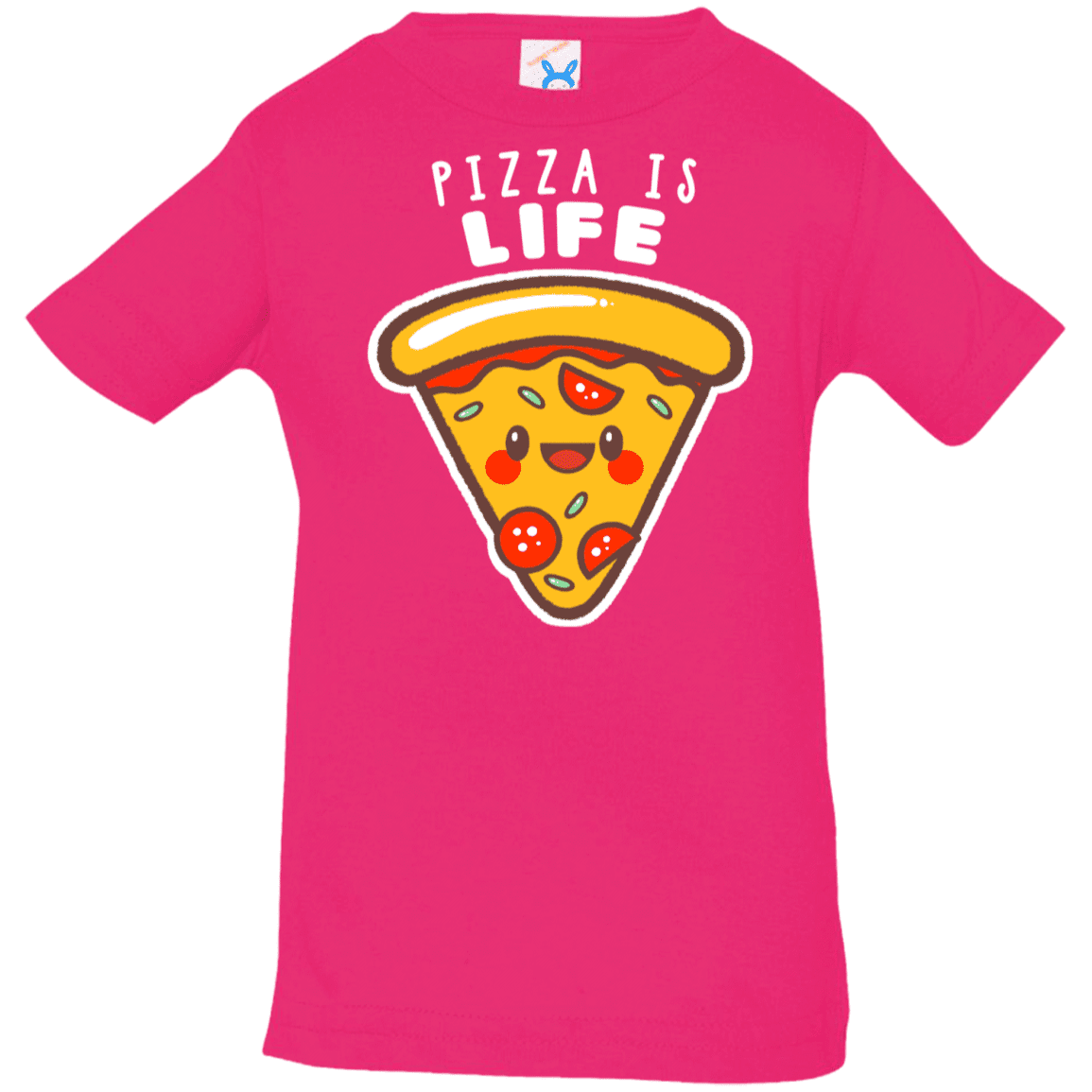 T-Shirts Hot Pink / 6 Months Pizza is Life Infant Premium T-Shirt