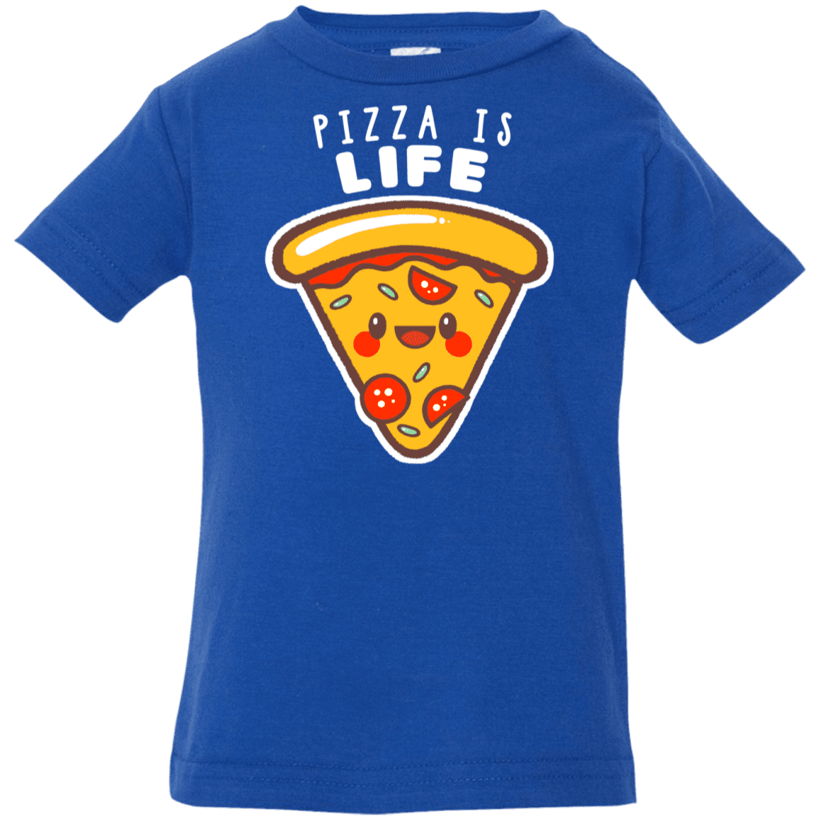 T-Shirts Royal / 6 Months Pizza is Life Infant Premium T-Shirt