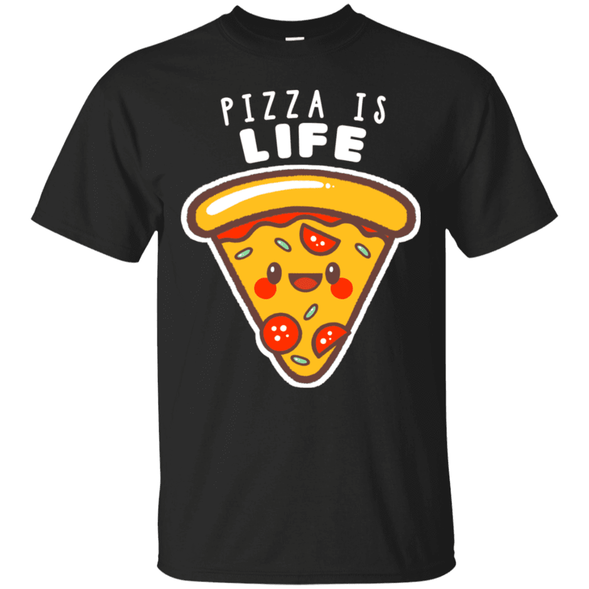 T-Shirts Black / S Pizza is Life T-Shirt