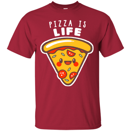T-Shirts Cardinal / S Pizza is Life T-Shirt