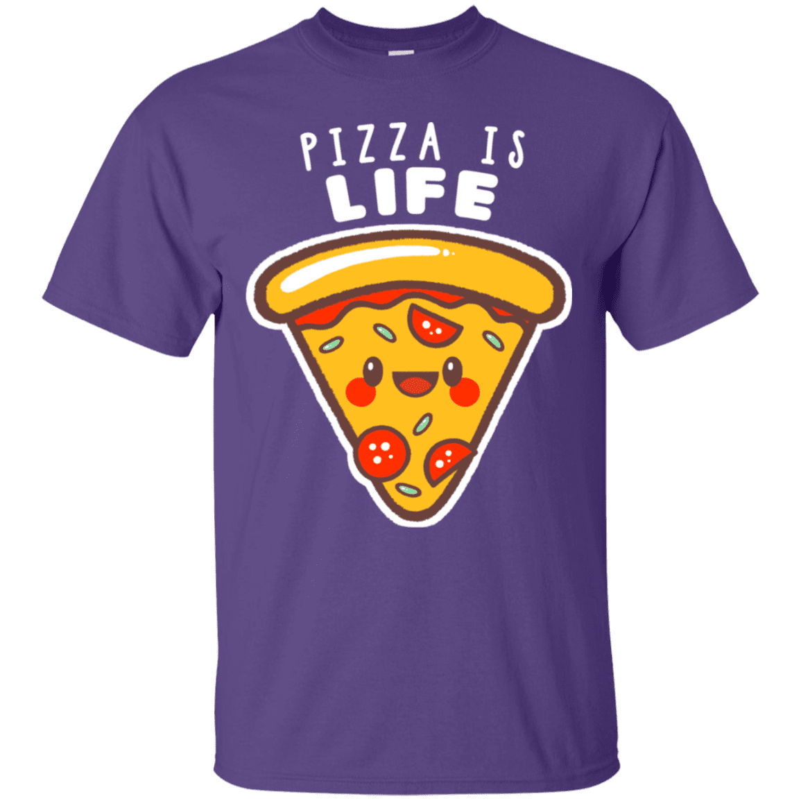 T-Shirts Purple / S Pizza is Life T-Shirt