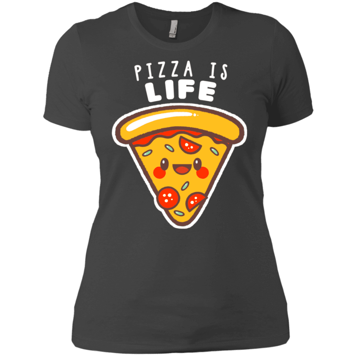 T-Shirts Heavy Metal / X-Small Pizza is Life Women's Premium T-Shirt
