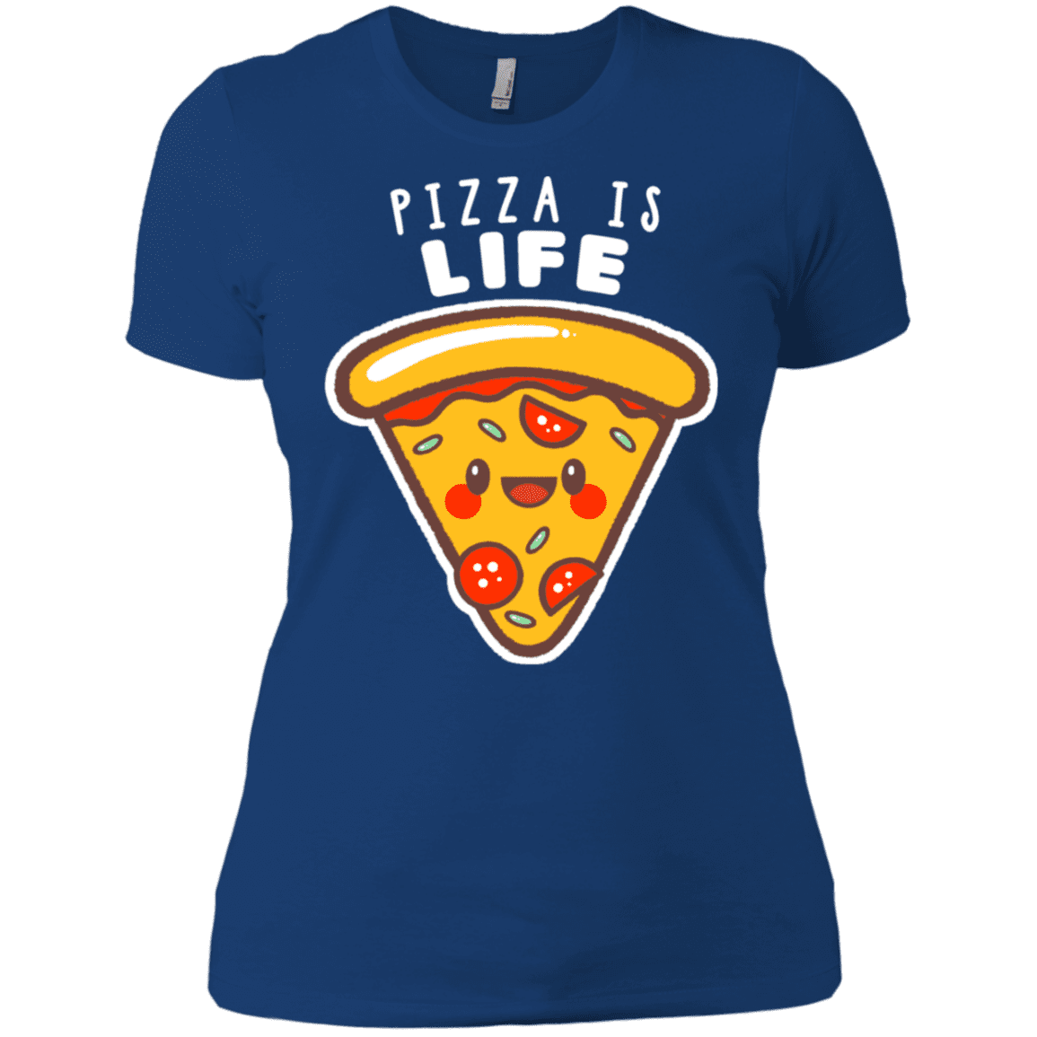 T-Shirts Royal / X-Small Pizza is Life Women's Premium T-Shirt