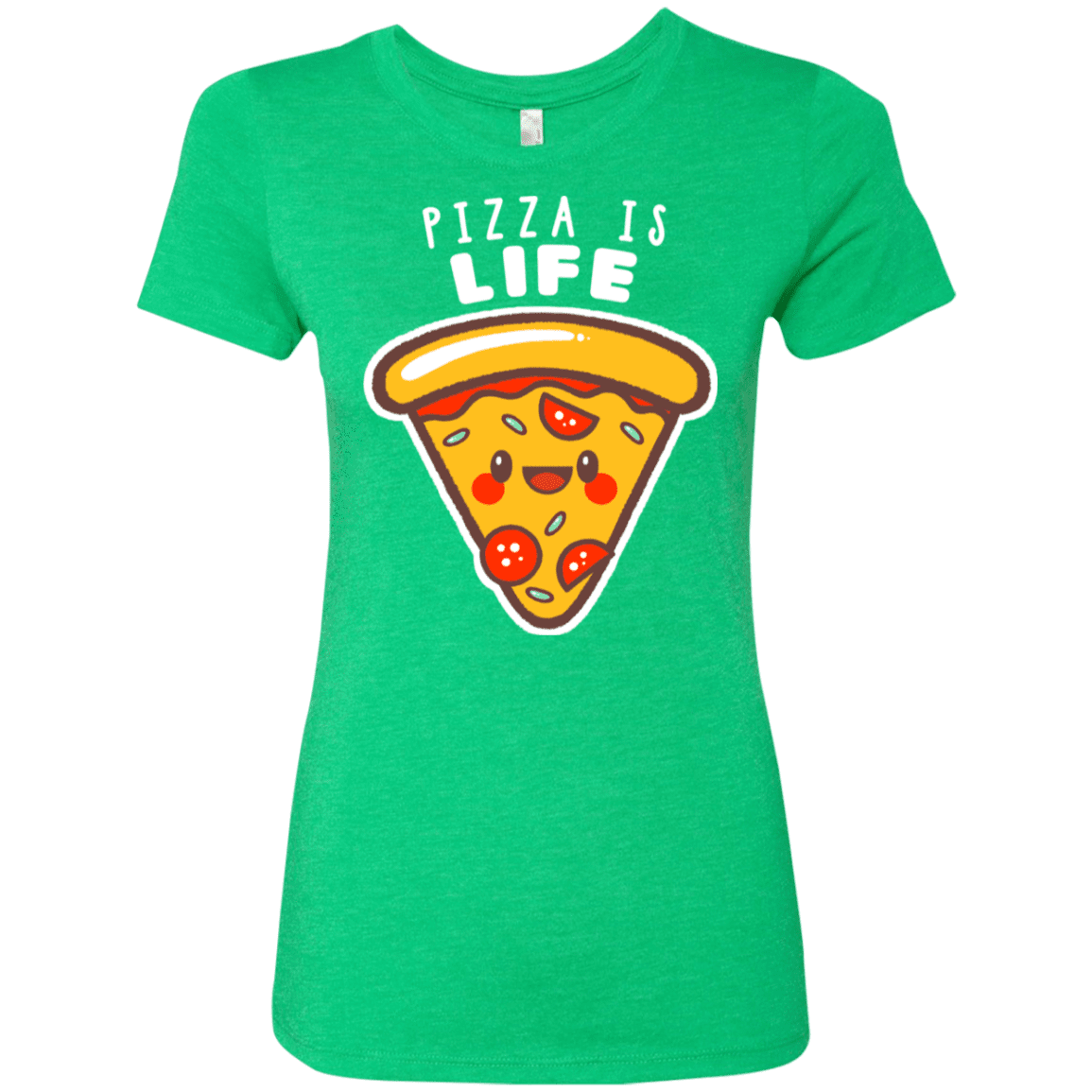 T-Shirts Envy / S Pizza is Life Women's Triblend T-Shirt