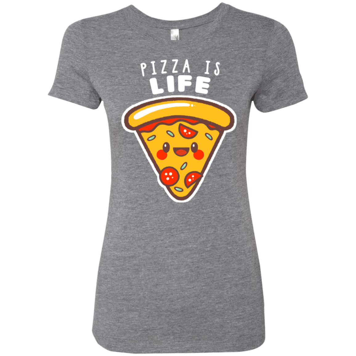 T-Shirts Premium Heather / S Pizza is Life Women's Triblend T-Shirt