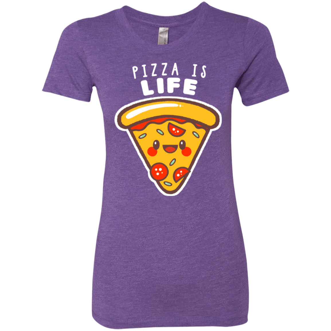 T-Shirts Purple Rush / S Pizza is Life Women's Triblend T-Shirt