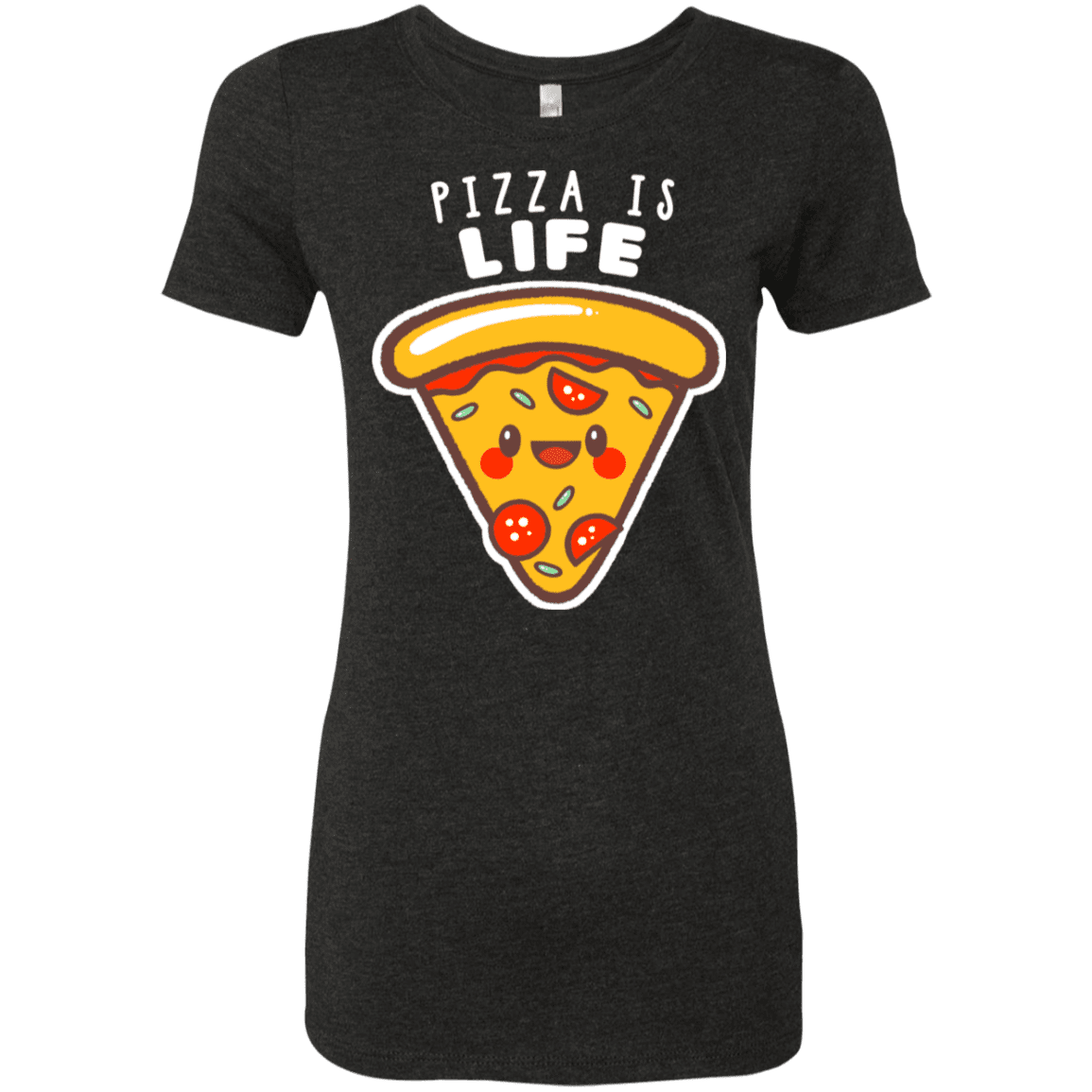 T-Shirts Vintage Black / S Pizza is Life Women's Triblend T-Shirt