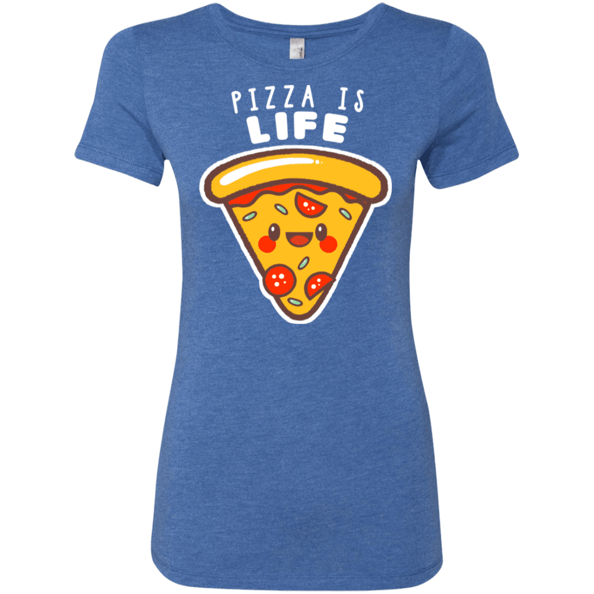 T-Shirts Vintage Royal / S Pizza is Life Women's Triblend T-Shirt