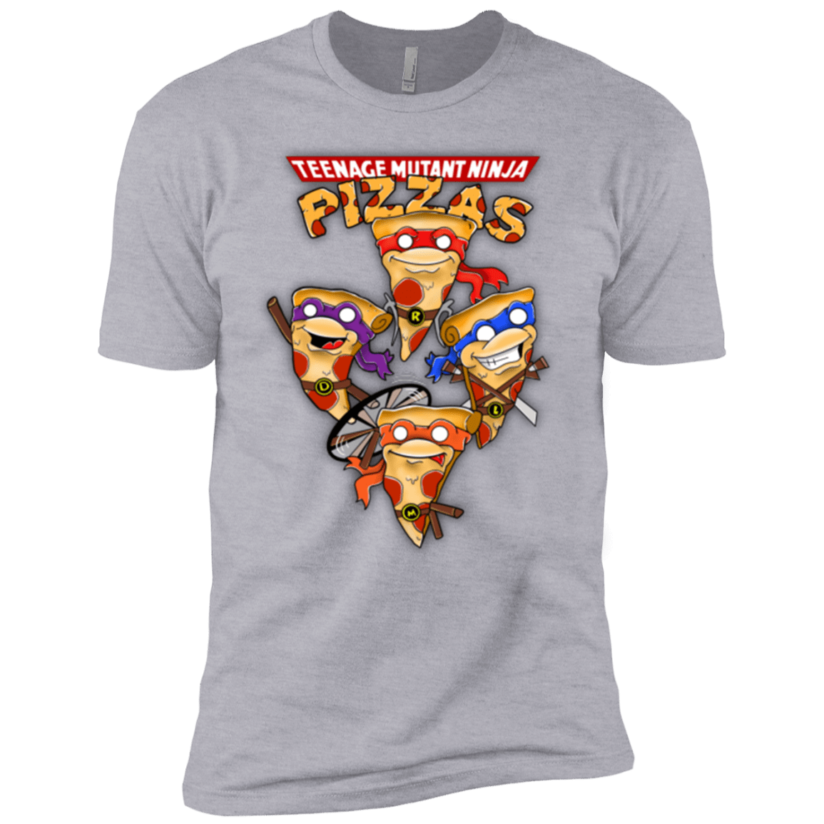 T-Shirts Heather Grey / YXS Pizza Ninjas Boys Premium T-Shirt