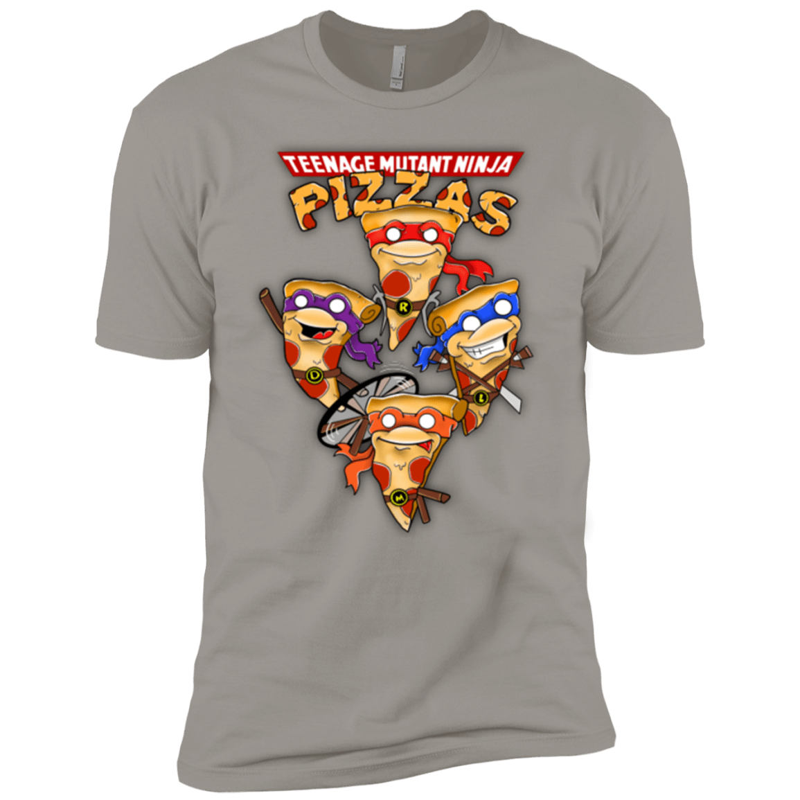 T-Shirts Light Grey / YXS Pizza Ninjas Boys Premium T-Shirt