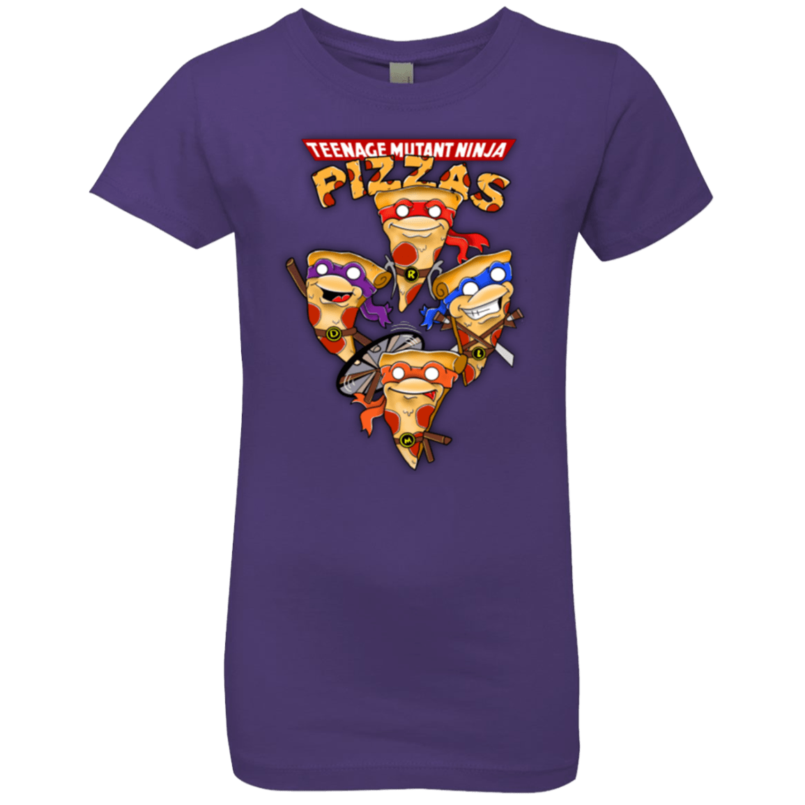 T-Shirts Purple Rush / YXS Pizza Ninjas Girls Premium T-Shirt