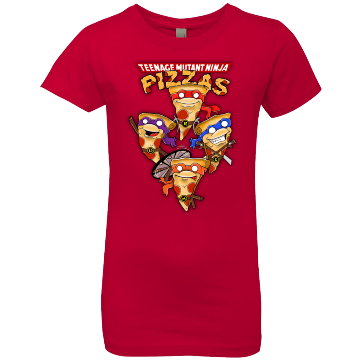 T-Shirts Red / YXS Pizza Ninjas Girls Premium T-Shirt