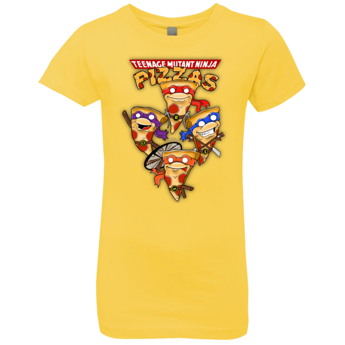 T-Shirts Vibrant Yellow / YXS Pizza Ninjas Girls Premium T-Shirt