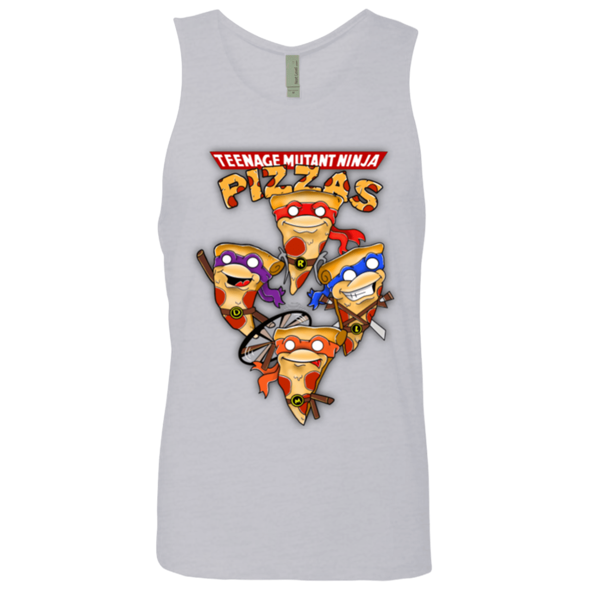 T-Shirts Heather Grey / Small Pizza Ninjas Men's Premium Tank Top