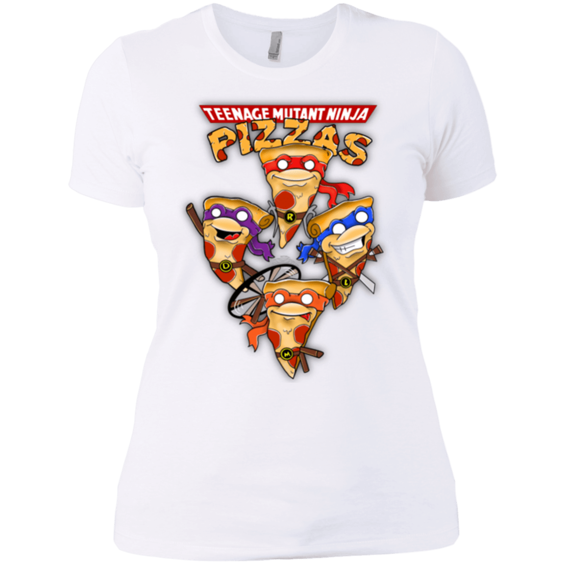 T-Shirts White / X-Small Pizza Ninjas Women's Premium T-Shirt