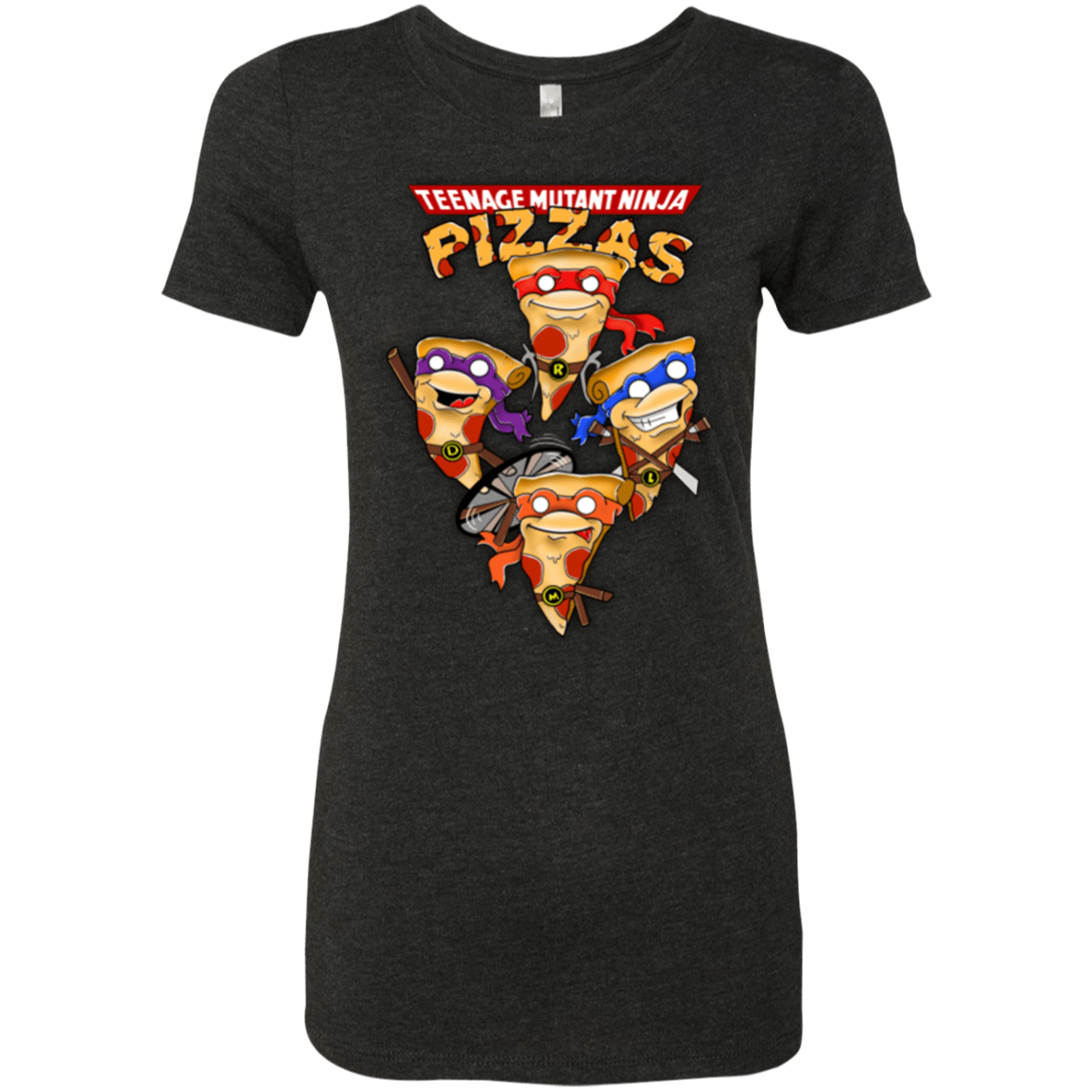 T-Shirts Vintage Black / Small Pizza Ninjas Women's Triblend T-Shirt