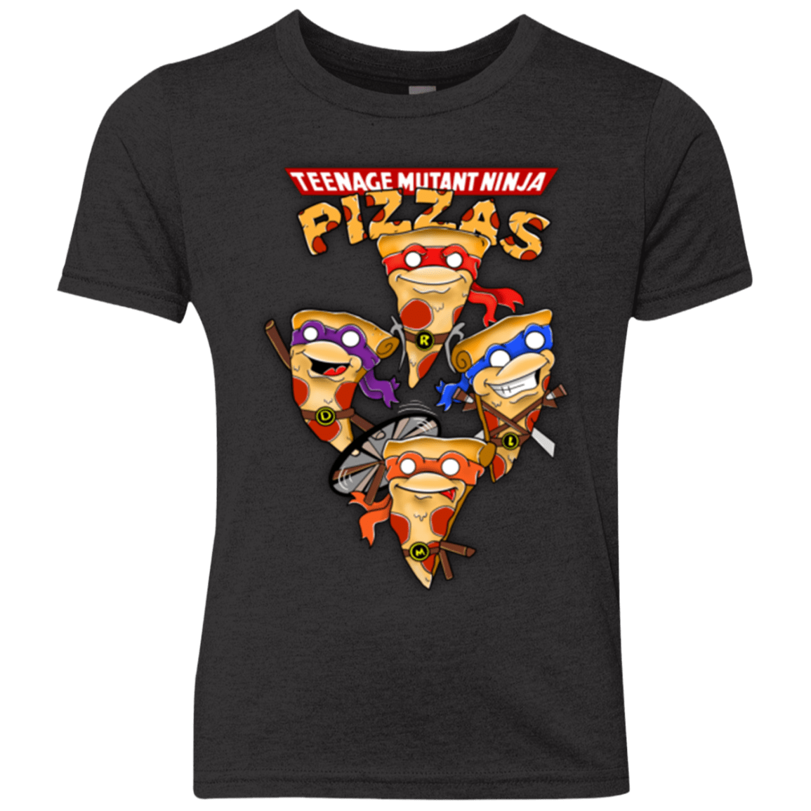 T-Shirts Vintage Black / YXS Pizza Ninjas Youth Triblend T-Shirt