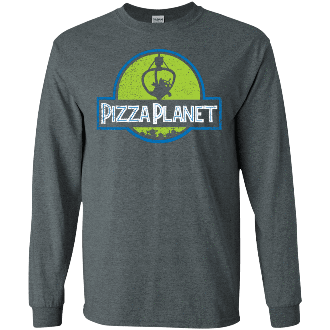 T-Shirts Dark Heather / S Pizza Planet Men's Long Sleeve T-Shirt