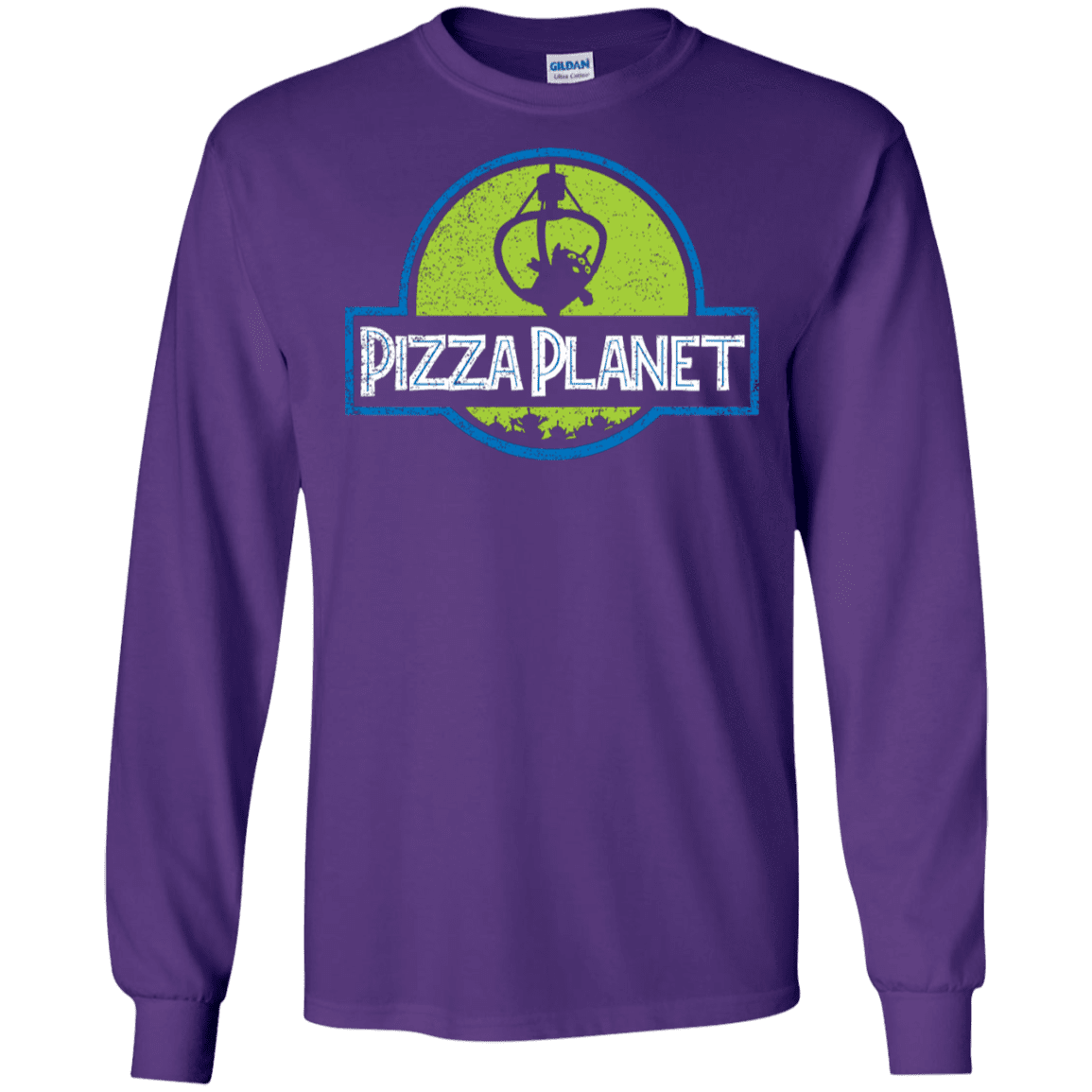 T-Shirts Purple / S Pizza Planet Men's Long Sleeve T-Shirt