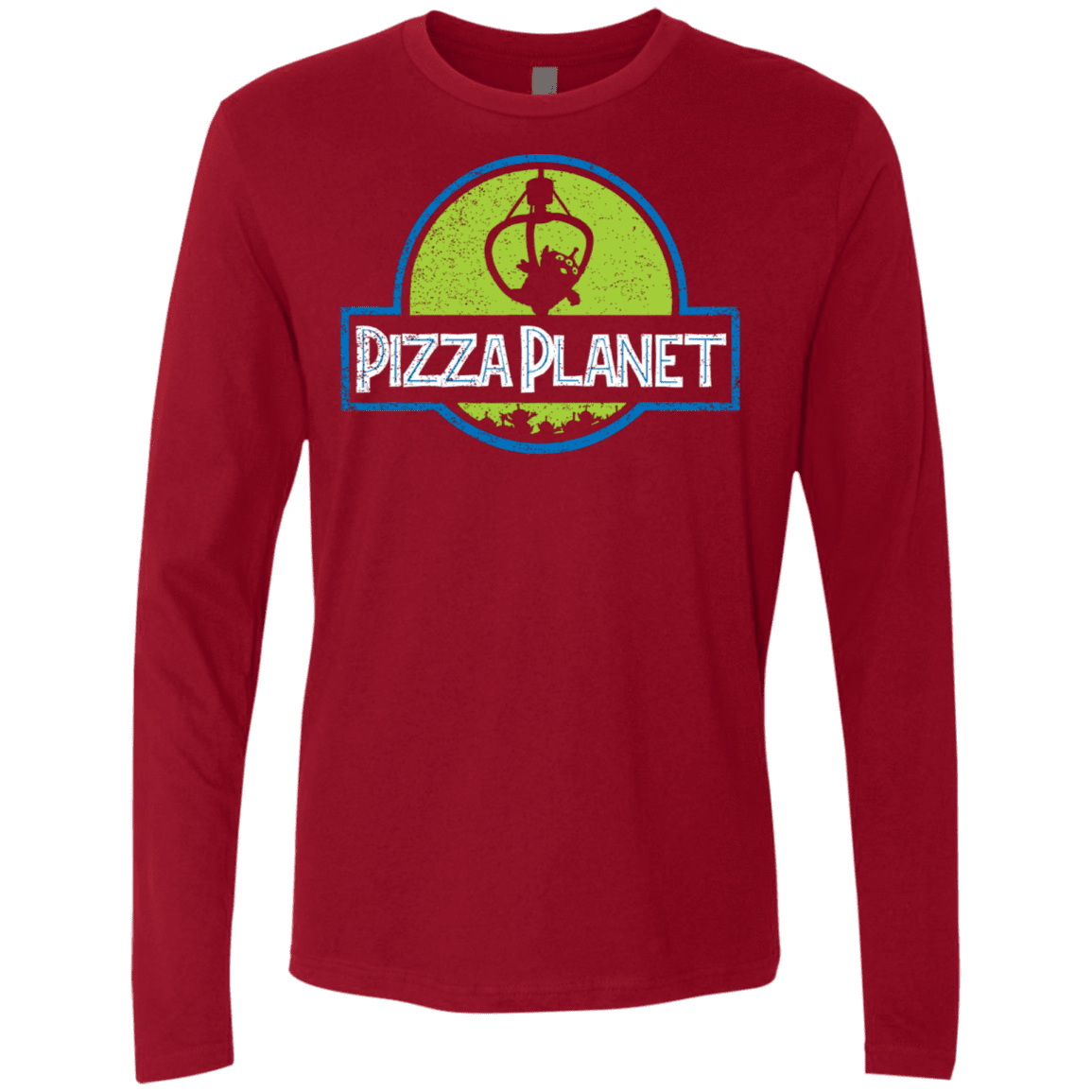 T-Shirts Cardinal / S Pizza Planet Men's Premium Long Sleeve