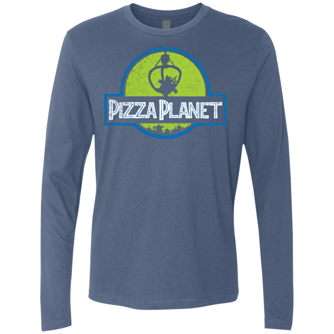 T-Shirts Indigo / S Pizza Planet Men's Premium Long Sleeve