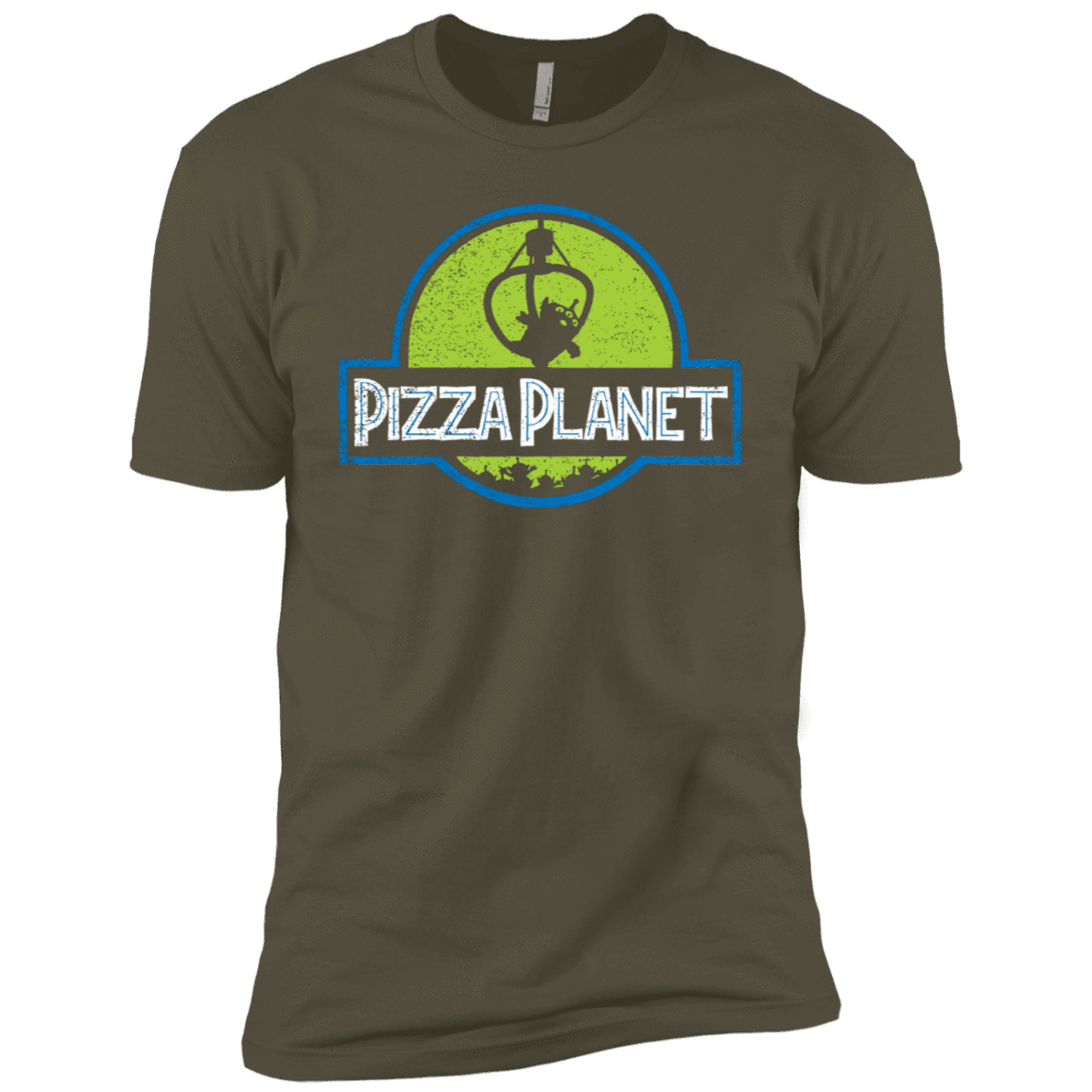 T-Shirts Military Green / X-Small Pizza Planet Men's Premium T-Shirt