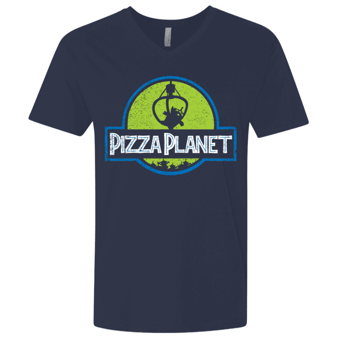 T-Shirts Midnight Navy / X-Small Pizza Planet Men's Premium V-Neck