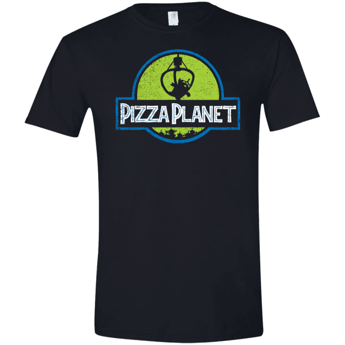 T-Shirts Black / X-Small Pizza Planet Men's Semi-Fitted Softstyle