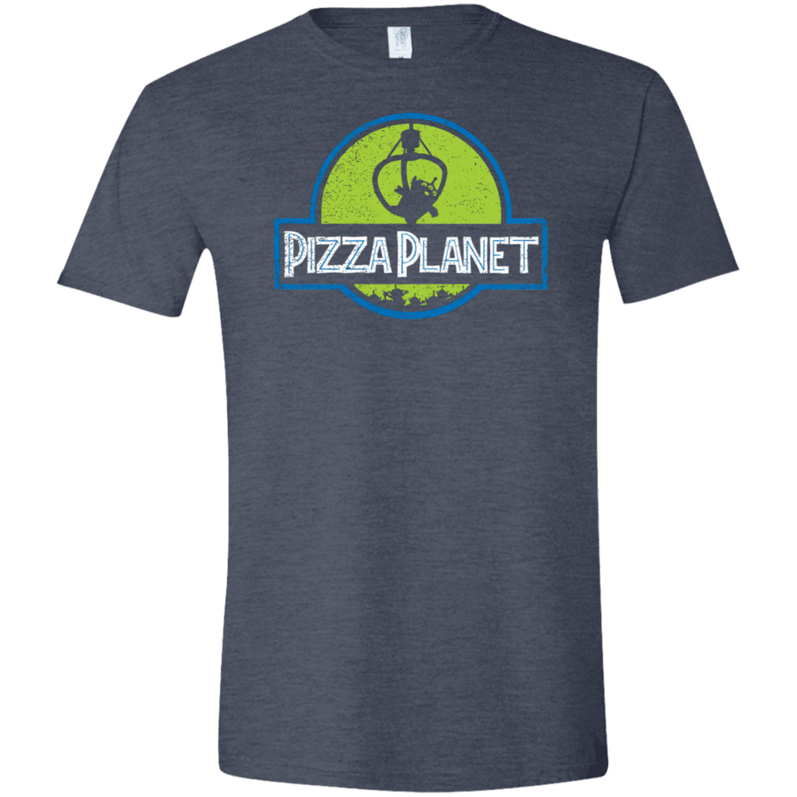 T-Shirts Heather Navy / S Pizza Planet Men's Semi-Fitted Softstyle