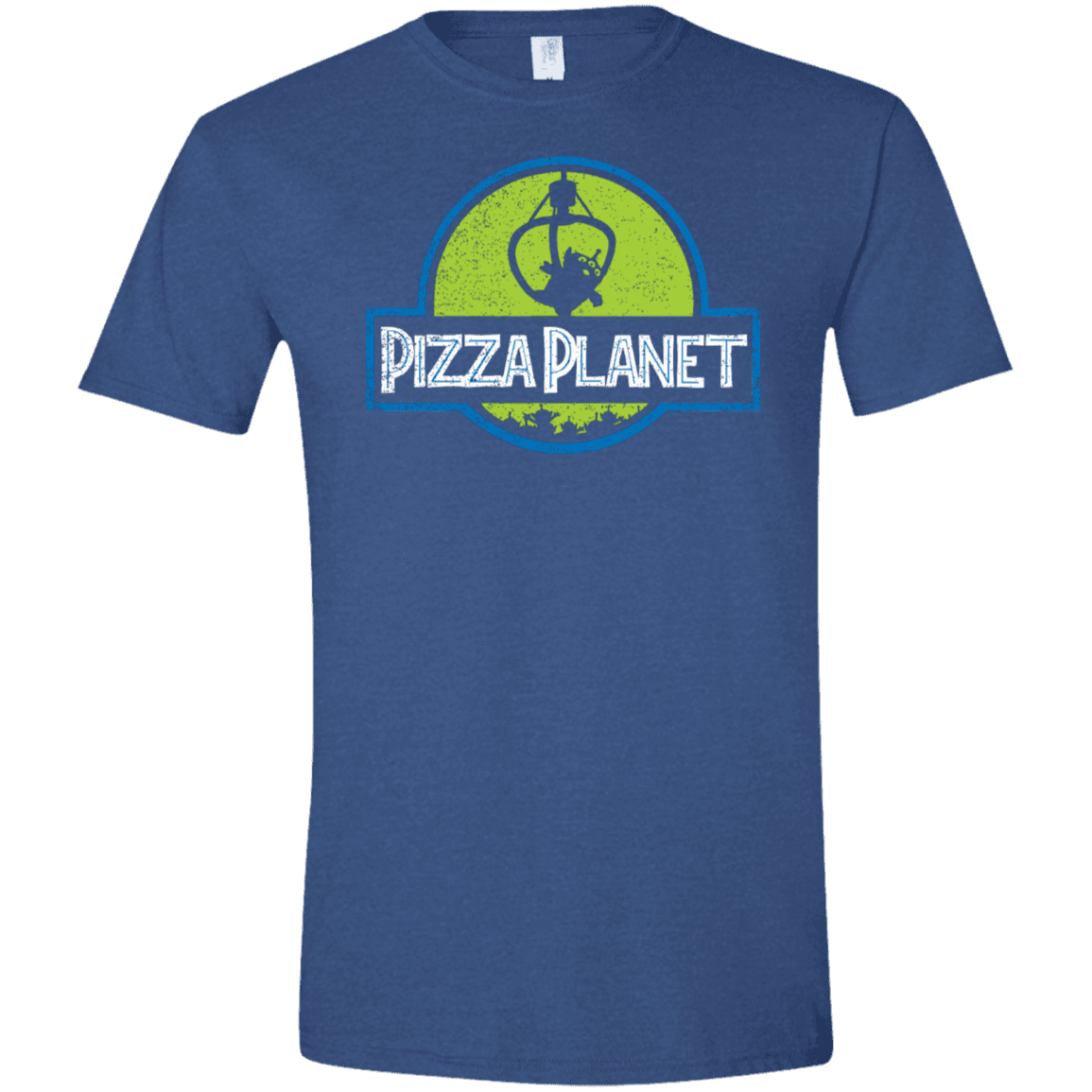 T-Shirts Heather Royal / X-Small Pizza Planet Men's Semi-Fitted Softstyle