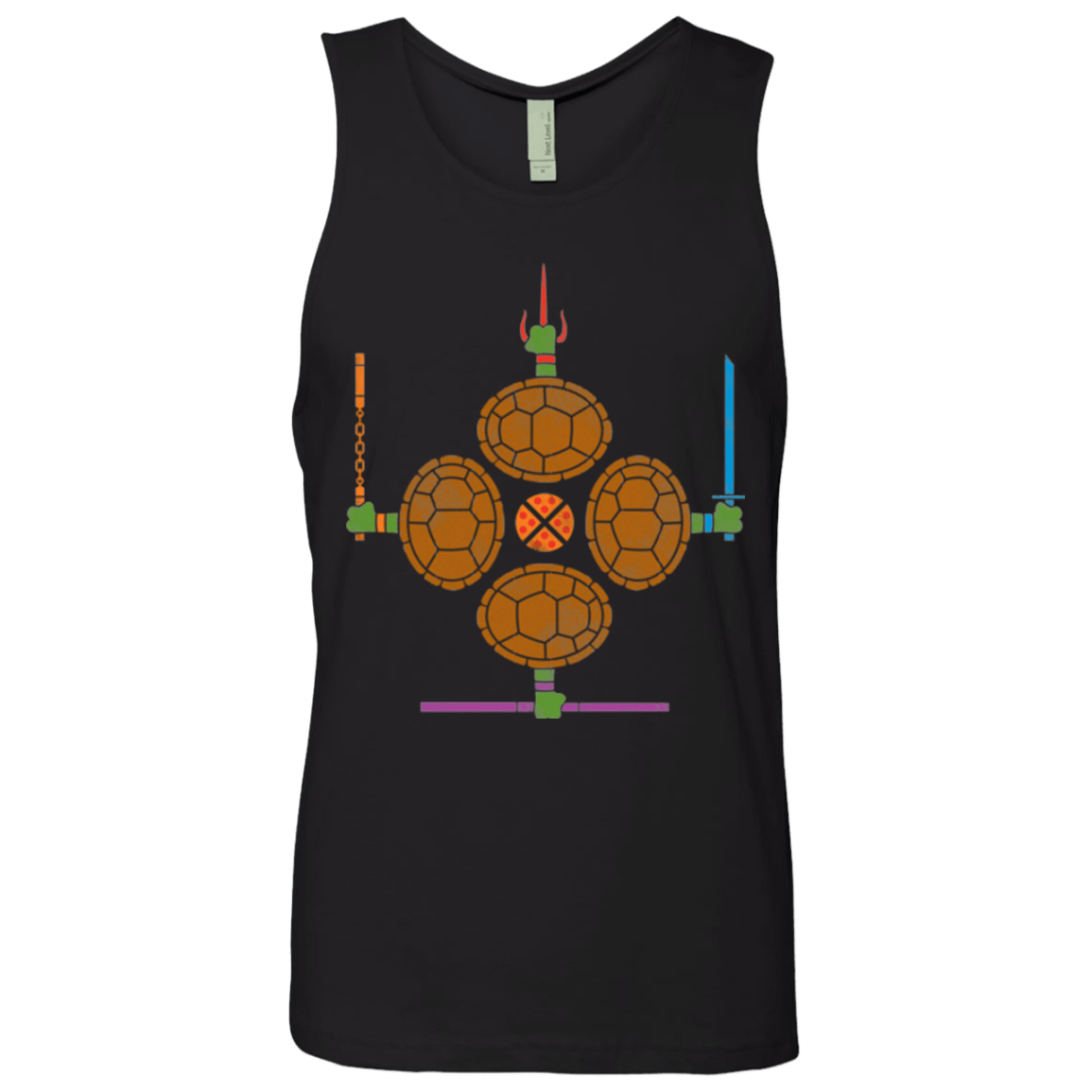 T-Shirts Black / Small Pizza Protection Men's Premium Tank Top